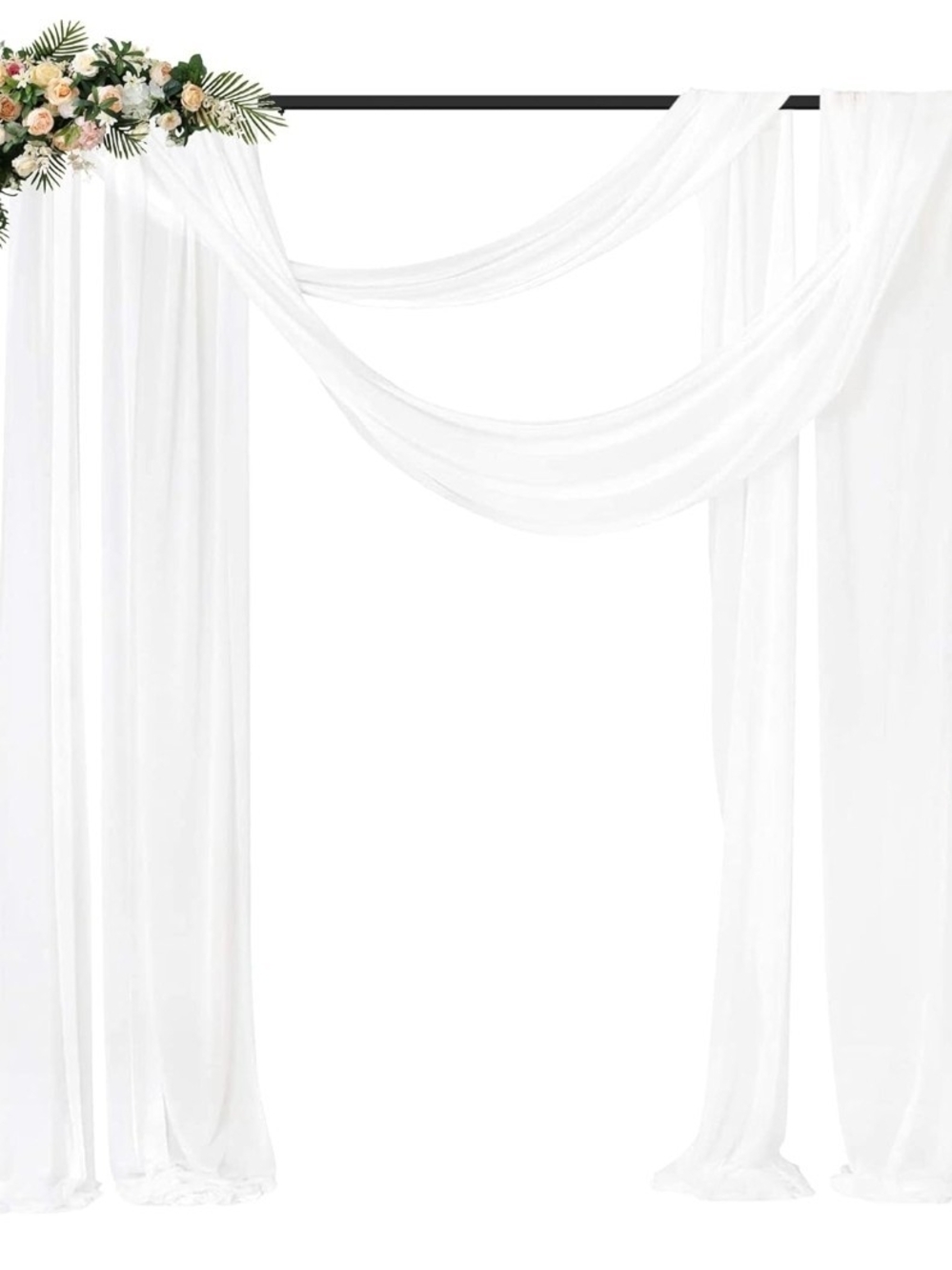 8x8 Heavy Duty Backdrop Stand Black Adjustable Wedding Party Arch Frame